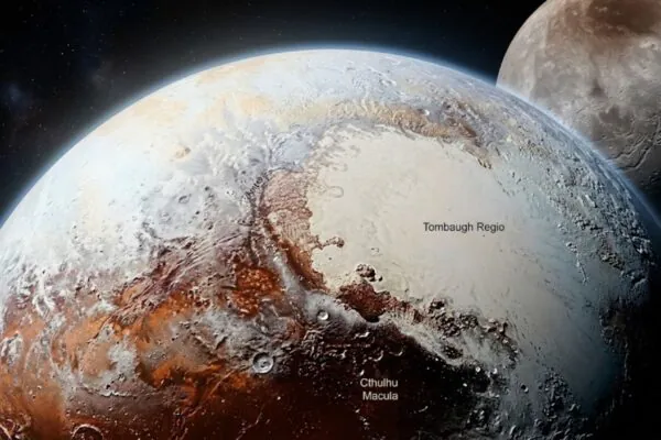 Plutão e seu deserto gélido revelam os mistérios do espaço profundo. (Foto: Fala Ciência via Gemini)