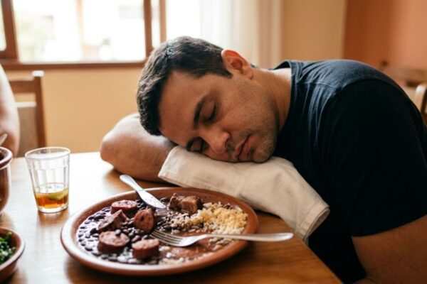 Feijoada ativa insulina e induz sono natural. (Foto: Fala Ciência via Gemini)
