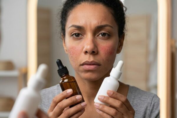 Nem toda combinação de skincare funciona bem. (Foto: Fala Ciência via Gemini)