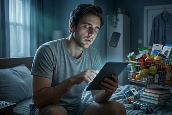 Zolpidem pode causar sonambulismo medicamentoso. (Foto: Fala Ciência via Gemini)